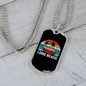 Camper Necklace Long Beach Ride Necklace Stainless Steel or 18k Gold Dog Tag 24" Chain-Express Your Love Gifts