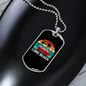 Camper Necklace Long Beach Ride Necklace Stainless Steel or 18k Gold Dog Tag 24" Chain-Express Your Love Gifts