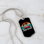 Camper Necklace Long Beach Ride Necklace Stainless Steel or 18k Gold Dog Tag 24" Chain-Express Your Love Gifts