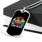 Camper Necklace Long Beach Ride Necklace Stainless Steel or 18k Gold Dog Tag 24" Chain-Express Your Love Gifts