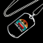 Camper Necklace Long Beach Ride Necklace Stainless Steel or 18k Gold Dog Tag 24" Chain-Express Your Love Gifts