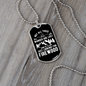 Camper Necklace Looking For Firewood Necklace Stainless Steel or 18k Gold Dog Tag 24" Chain-Express Your Love Gifts