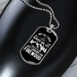 Camper Necklace Looking For Firewood Necklace Stainless Steel or 18k Gold Dog Tag 24" Chain-Express Your Love Gifts