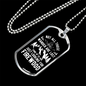 Camper Necklace Looking For Firewood Necklace Stainless Steel or 18k Gold Dog Tag 24" Chain-Express Your Love Gifts