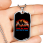 Camper Necklace Lose My Mind Necklace Stainless Steel or 18k Gold Dog Tag 24" Chain-Express Your Love Gifts