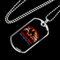 Camper Necklace Lose My Mind Necklace Stainless Steel or 18k Gold Dog Tag 24" Chain-Express Your Love Gifts