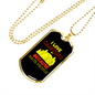 Camper Necklace Love Camping Hate People Necklace Stainless Steel or 18k Gold Dog Tag 24" Chain-Express Your Love Gifts