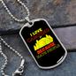 Camper Necklace Love Camping Hate People Necklace Stainless Steel or 18k Gold Dog Tag 24" Chain-Express Your Love Gifts