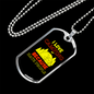 Camper Necklace Love Camping Hate People Necklace Stainless Steel or 18k Gold Dog Tag 24" Chain-Express Your Love Gifts