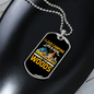 Camper Necklace Love Camping Woods Necklace Stainless Steel or 18k Gold Dog Tag 24" Chain-Express Your Love Gifts