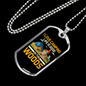 Camper Necklace Love Camping Woods Necklace Stainless Steel or 18k Gold Dog Tag 24" Chain-Express Your Love Gifts
