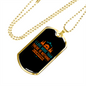 Camper Necklace Love More Than Camping Necklace Stainless Steel or 18k Gold Dog Tag 24" Chain-Express Your Love Gifts
