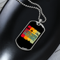 Camper Necklace Love Peeing Outside Necklace Stainless Steel or 18k Gold Dog Tag 24" Chain-Express Your Love Gifts
