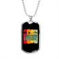 Camper Necklace Love Peeing Outside Necklace Stainless Steel or 18k Gold Dog Tag 24" Chain-Express Your Love Gifts