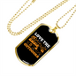 Camper Necklace Love The Outdoors Necklace Stainless Steel or 18k Gold Dog Tag 24" Chain-Express Your Love Gifts