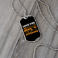 Camper Necklace Love The Outdoors Necklace Stainless Steel or 18k Gold Dog Tag 24" Chain-Express Your Love Gifts