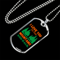 Camper Necklace Love You to The Mountains Necklace Stainless Steel or 18k Gold Dog Tag 24" Chain-Express Your Love Gifts