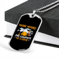 Camper Necklace Making Memories At Home Necklace Stainless Steel or 18k Gold Dog Tag 24" Chain-Express Your Love Gifts