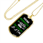 Camper Necklace Making Memories Campsite Necklace Stainless Steel or 18k Gold Dog Tag 24" Chain-Express Your Love Gifts