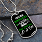 Camper Necklace Making Memories Campsite Necklace Stainless Steel or 18k Gold Dog Tag 24" Chain-Express Your Love Gifts