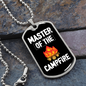 Camper Necklace Master Of The Camper Necklace Stainless Steel or 18k Gold Dog Tag 24" Chain-Express Your Love Gifts