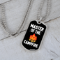 Camper Necklace Master Of The Camper Necklace Stainless Steel or 18k Gold Dog Tag 24" Chain-Express Your Love Gifts