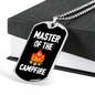Camper Necklace Master Of The Camper Necklace Stainless Steel or 18k Gold Dog Tag 24" Chain-Express Your Love Gifts