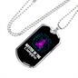 Camper Necklace Master of The Campfire Necklace Stainless Steel or 18k Gold Dog Tag 24" Chain-Express Your Love Gifts
