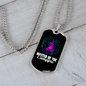 Camper Necklace Master of The Campfire Necklace Stainless Steel or 18k Gold Dog Tag 24" Chain-Express Your Love Gifts