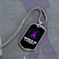 Camper Necklace Master of The Campfire Necklace Stainless Steel or 18k Gold Dog Tag 24" Chain-Express Your Love Gifts