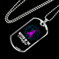 Camper Necklace Master of The Campfire Necklace Stainless Steel or 18k Gold Dog Tag 24" Chain-Express Your Love Gifts
