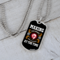 Camper Necklace Memories One Campsite Necklace Stainless Steel or 18k Gold Dog Tag 24" Chain-Express Your Love Gifts