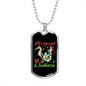 Camper Necklace Mermaid And Seahorse Necklace Stainless Steel or 18k Gold Dog Tag 24" Chain-Express Your Love Gifts