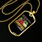 Camper Necklace Messed Up My Camping Necklace Stainless Steel or 18k Gold Dog Tag 24" Chain-Express Your Love Gifts
