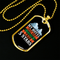 Camper Necklace More Than 5 Stars Hotel Necklace Stainless Steel or 18k Gold Dog Tag 24" Chain-Express Your Love Gifts