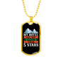 Camper Necklace More Than 5 Stars Hotel Necklace Stainless Steel or 18k Gold Dog Tag 24" Chain-Express Your Love Gifts