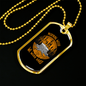 Camper Necklace Morning Wood Necklace Stainless Steel or 18k Gold Dog Tag 24" Chain-Express Your Love Gifts