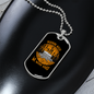 Camper Necklace Morning Wood Necklace Stainless Steel or 18k Gold Dog Tag 24" Chain-Express Your Love Gifts
