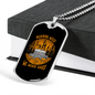 Camper Necklace Morning Wood Necklace Stainless Steel or 18k Gold Dog Tag 24" Chain-Express Your Love Gifts