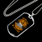 Camper Necklace Morning Wood Necklace Stainless Steel or 18k Gold Dog Tag 24" Chain-Express Your Love Gifts