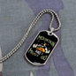 Camper Necklace Mountain And I Necklace Stainless Steel or 18k Gold Dog Tag 24" Chain-Express Your Love Gifts