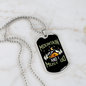 Camper Necklace Mountain And I Necklace Stainless Steel or 18k Gold Dog Tag 24" Chain-Express Your Love Gifts
