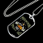 Camper Necklace Mountain And I Necklace Stainless Steel or 18k Gold Dog Tag 24" Chain-Express Your Love Gifts