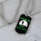 Camper Necklace Mountain Climb Good Necklace Stainless Steel or 18k Gold Dog Tag 24" Chain-Express Your Love Gifts
