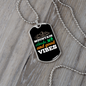 Camper Necklace Mountain Climbs Necklace Stainless Steel or 18k Gold Dog Tag 24" Chain-Express Your Love Gifts