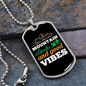 Camper Necklace Mountain Climbs Necklace Stainless Steel or 18k Gold Dog Tag 24" Chain-Express Your Love Gifts