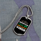 Camper Necklace Mountain Climbs Necklace Stainless Steel or 18k Gold Dog Tag 24" Chain-Express Your Love Gifts