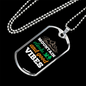 Camper Necklace Mountain Climbs Necklace Stainless Steel or 18k Gold Dog Tag 24" Chain-Express Your Love Gifts