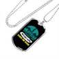 Camper Necklace Mountain Search And Rescue Necklace Stainless Steel or 18k Gold Dog Tag 24" Chain-Express Your Love Gifts