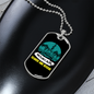Camper Necklace Mountain Search And Rescue Necklace Stainless Steel or 18k Gold Dog Tag 24" Chain-Express Your Love Gifts
